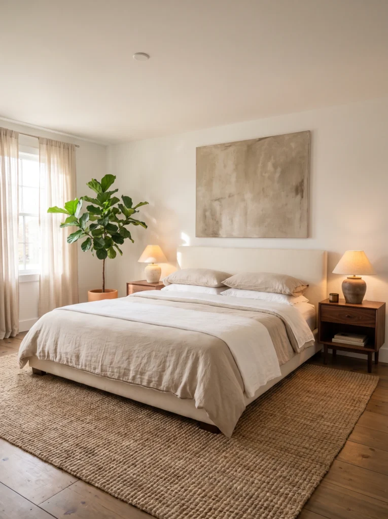 Bedroom Rug Ideas for Beige Bedrooms