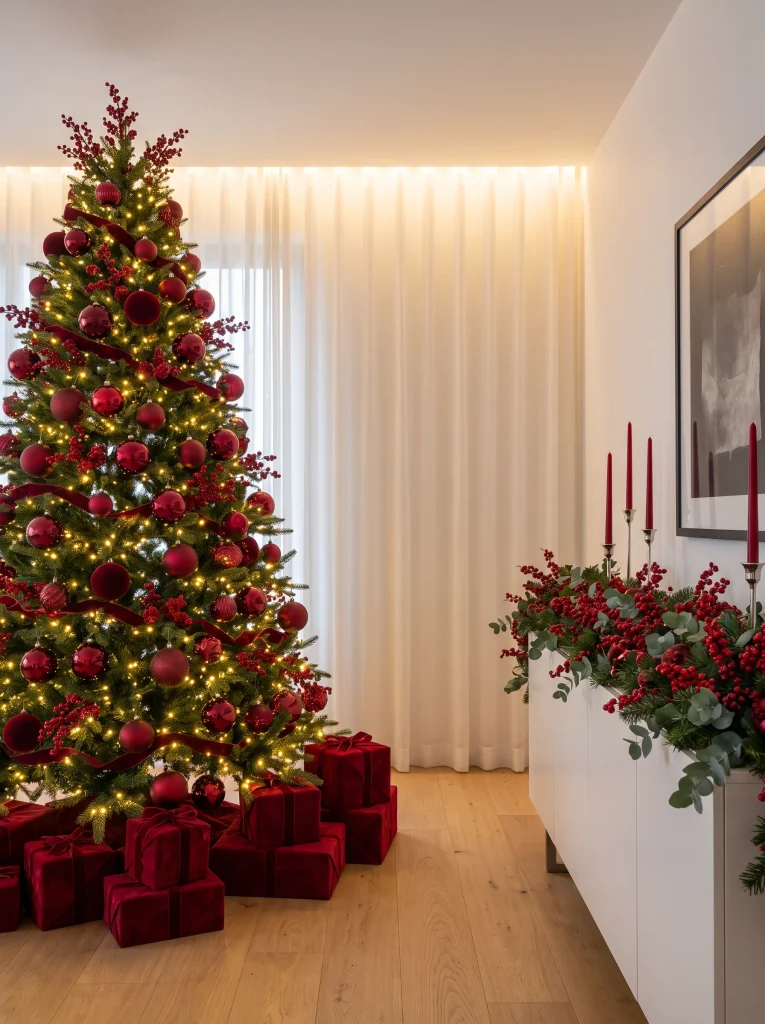  Red Christmas Tree Ideas 