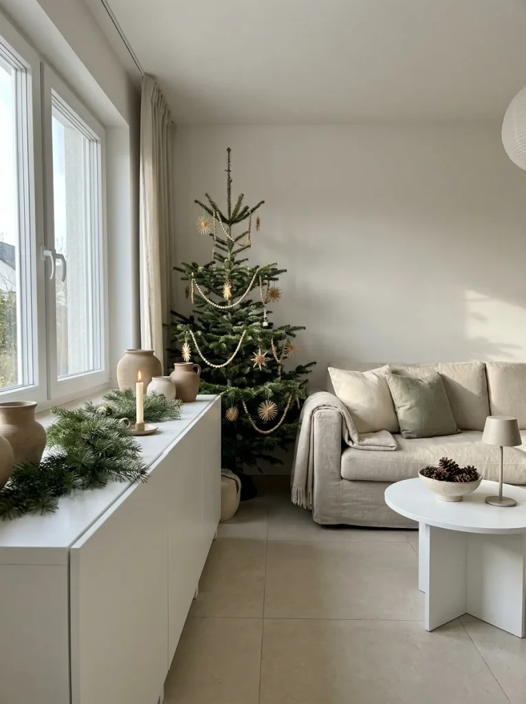  Japandi Christmas Living Room