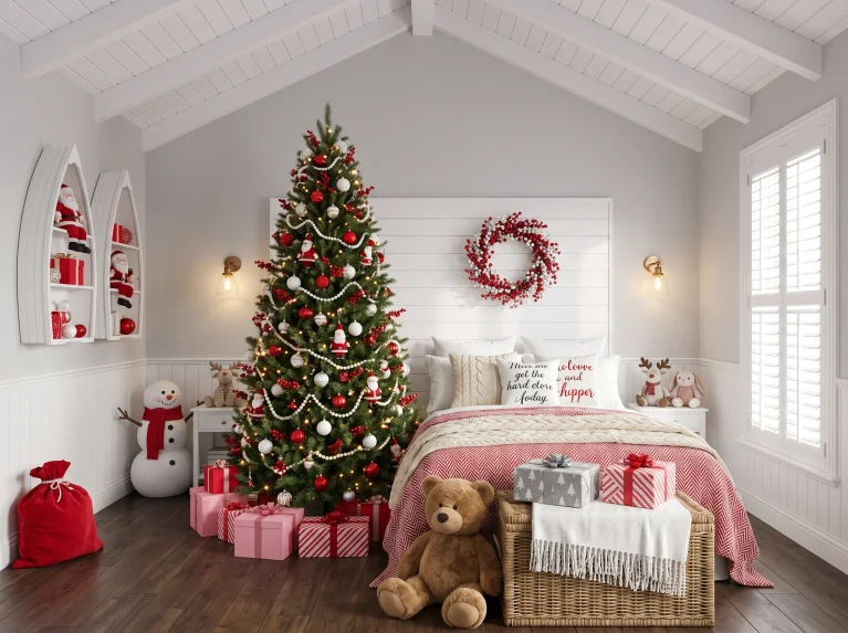 Aesthetic Christmas Bedroom Ideas