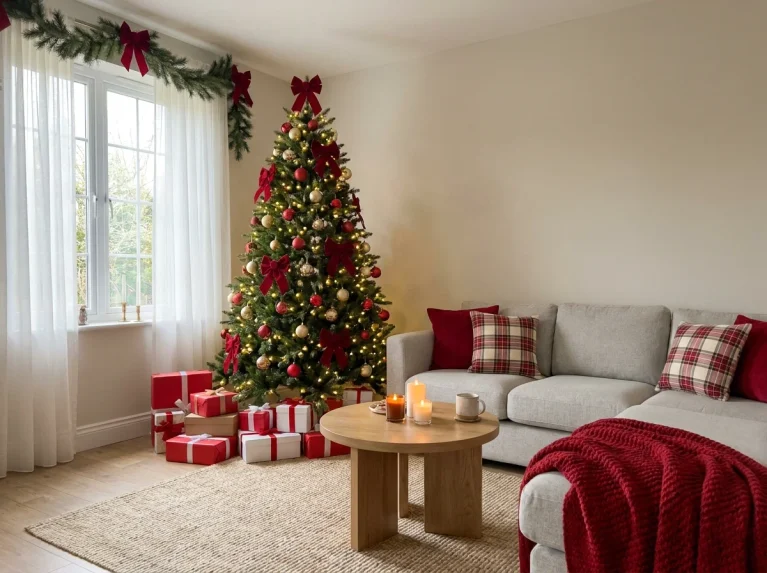 Christmas Tree Placement Ideas for the Living Room