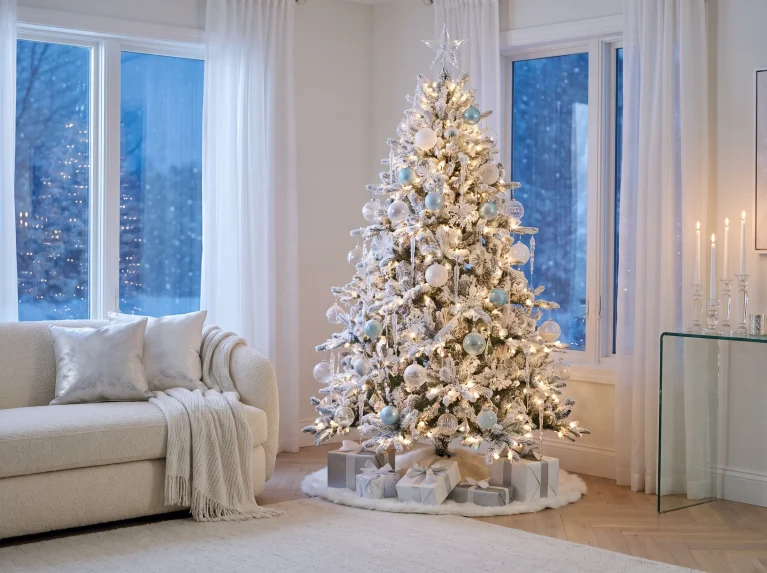 Glass Ornaments Christmas Tree