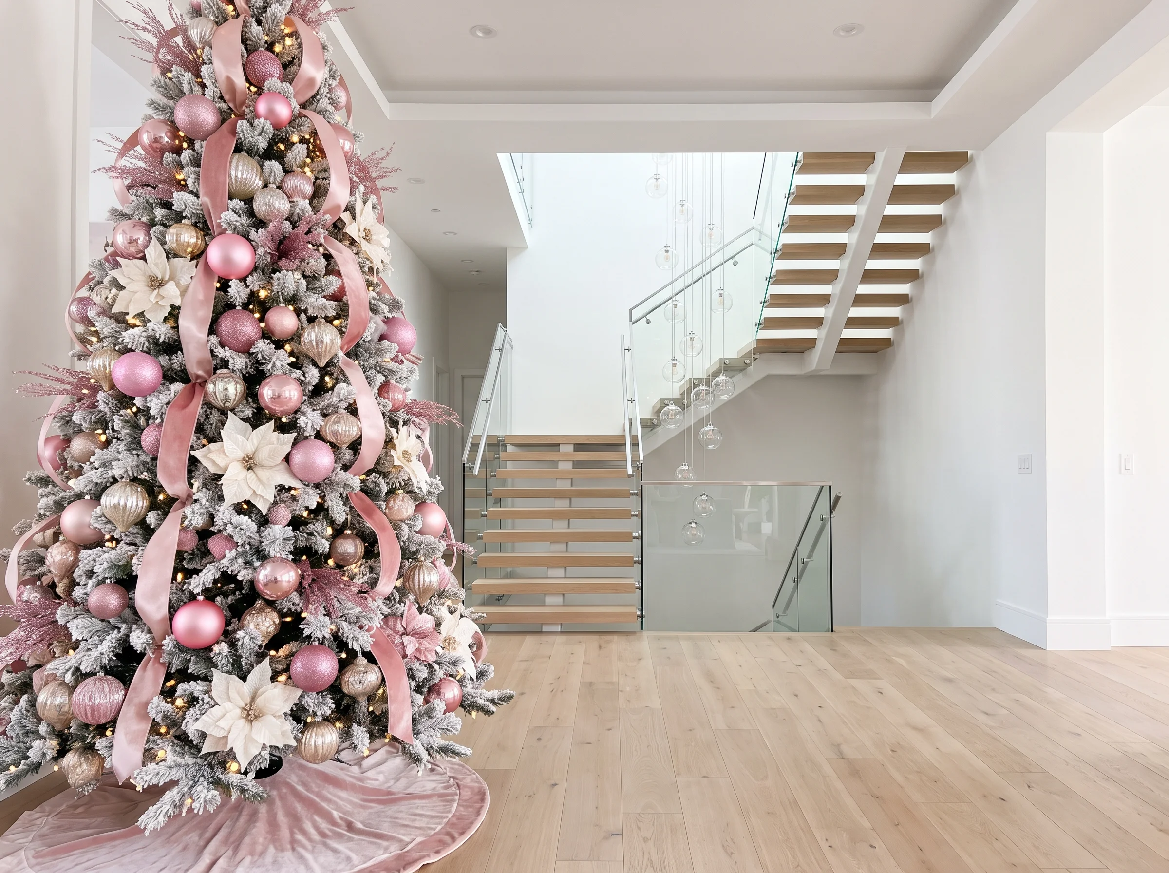 Pastel Pink Christmas Tree