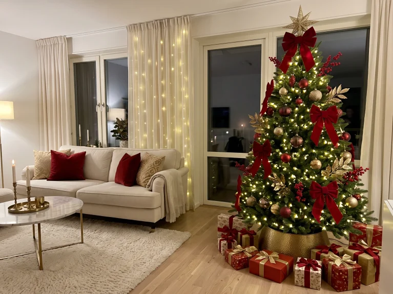 Red and Gold Christmas Tree Ideas