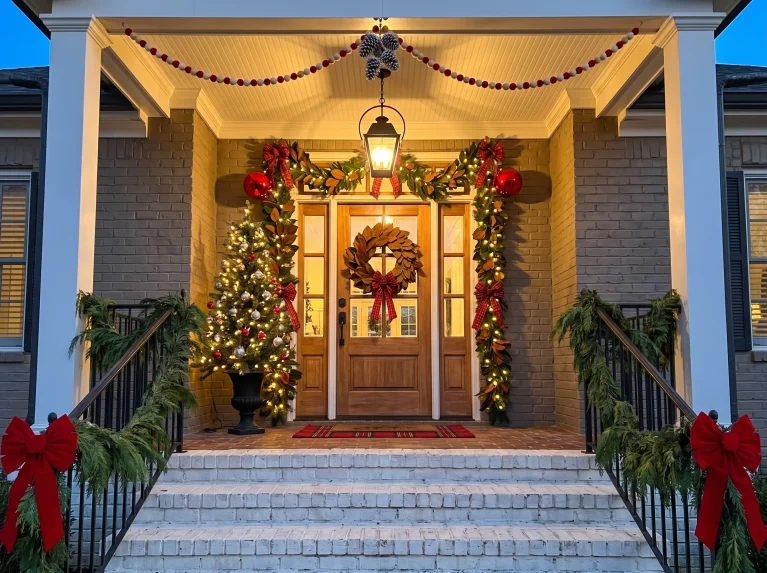 Welcoming Front Porch Christmas Decor Ideas